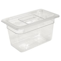 Bacs GN en plastique 1/9 | 2 tailles - Blanc