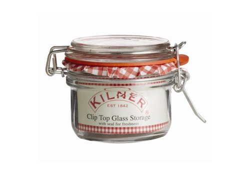  HorecaTraders Kilner weck jar with clip closure, 125 ml 