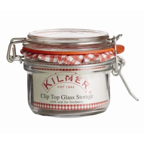  HorecaTraders Kilner weck jar with clip closure, 125 ml 