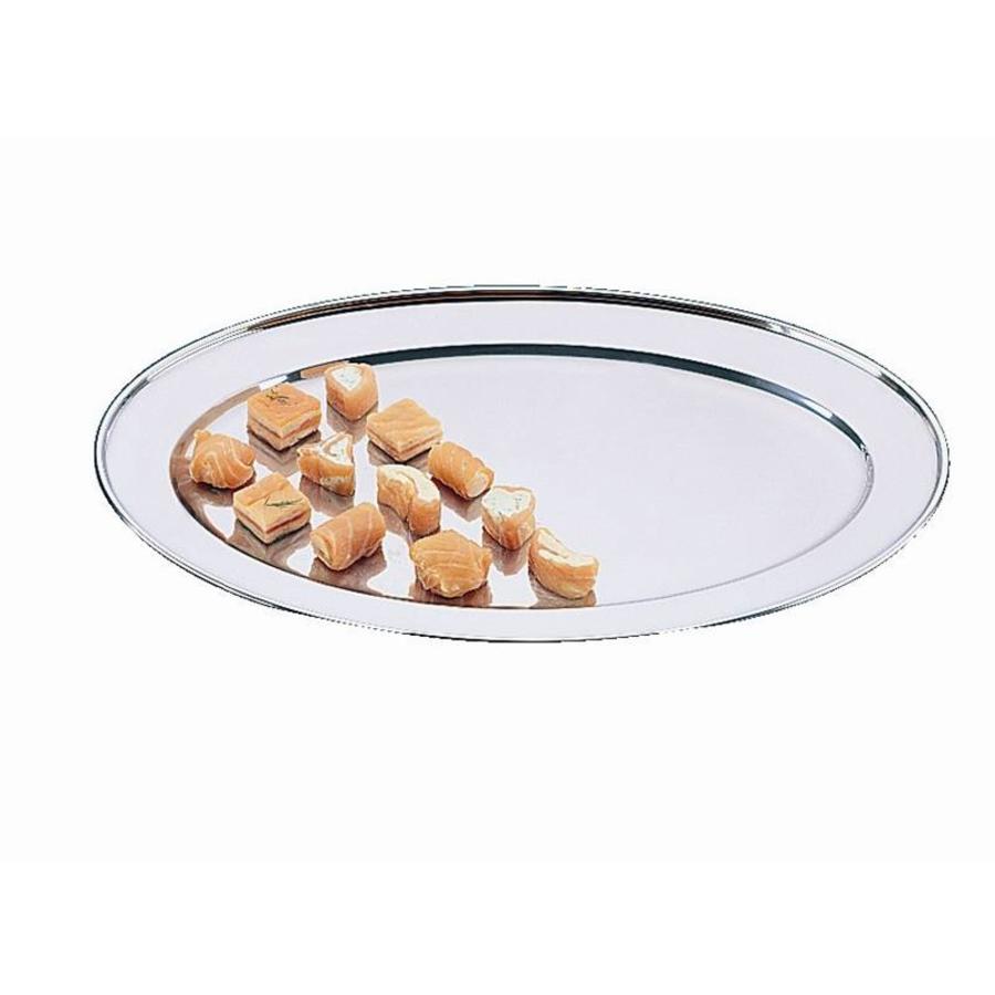 Plat de service ovale en acier inoxydable | 11 formats
