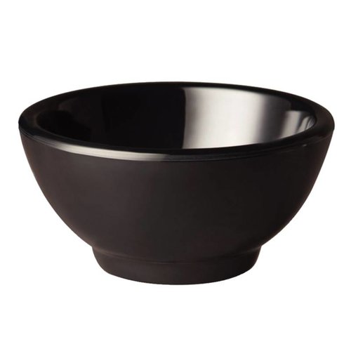  HorecaTraders Melamine round bowl black | 2 Formats 