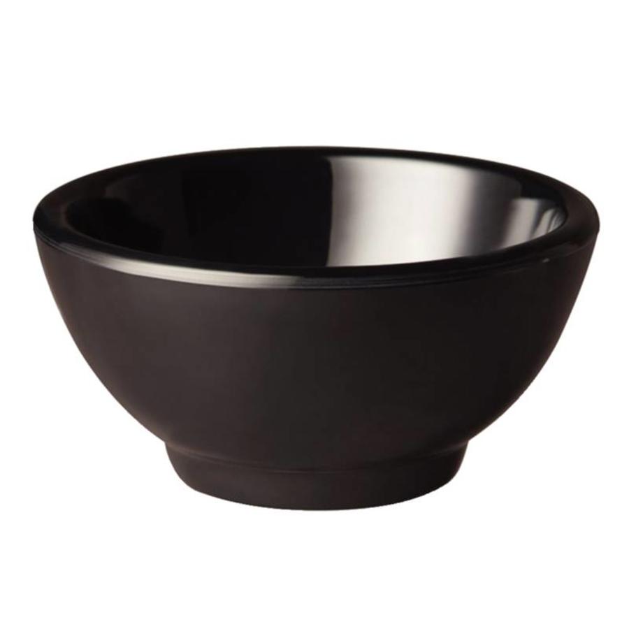 Melamine round bowl black | 2 Sizes