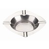HorecaTraders Cendriers en acier inoxydable 12,5 cm