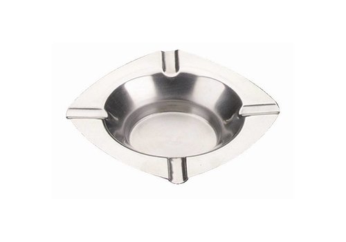  HorecaTraders Cendriers en acier inoxydable 12,5 cm 