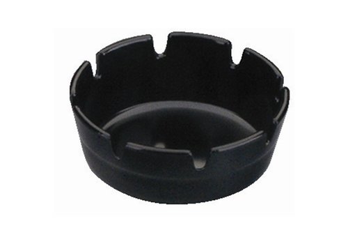  HorecaTraders Cendrier en plastique noir | 10 cm 