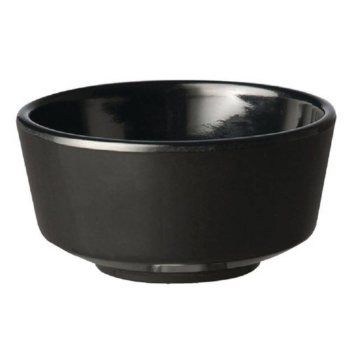  HorecaTraders Bol rond en mélamine noir | 3 formats 