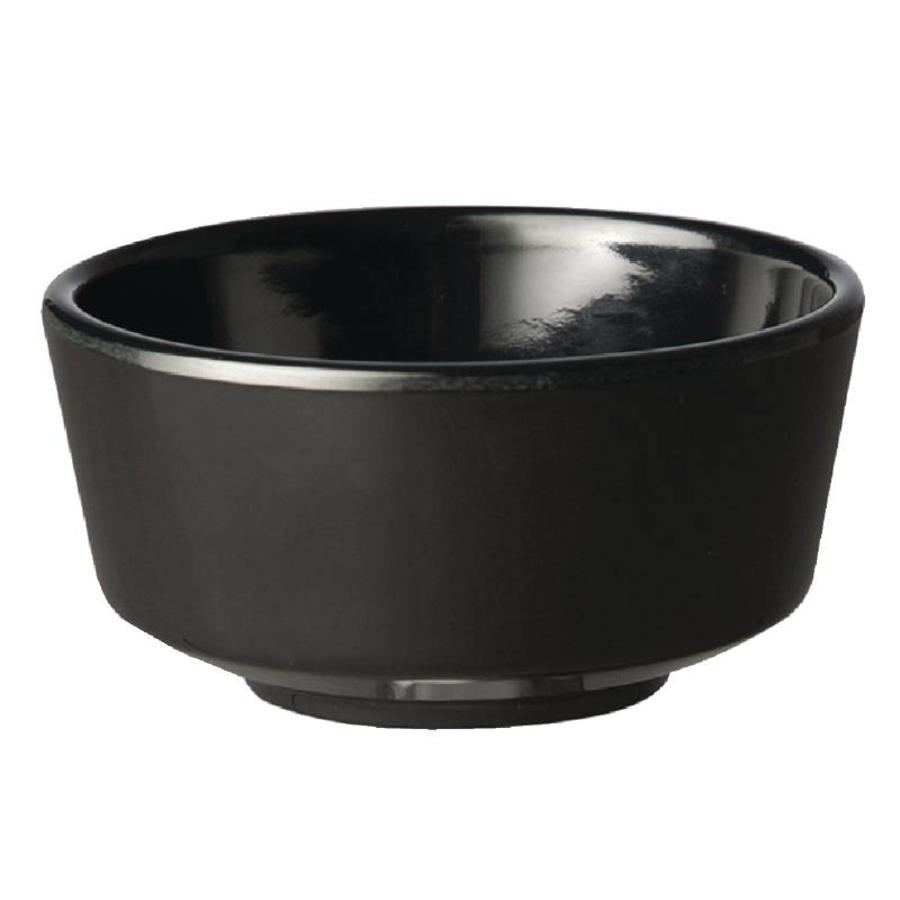 Bol rond en mélamine noir | 3 formats