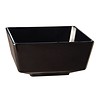 HorecaTraders Melamine square bowl black | 5 Formats