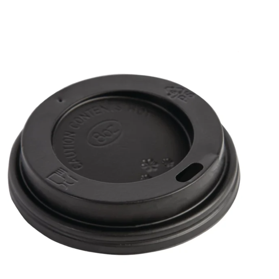 couvercle noir pour tasses à café Fiesta 225 ml (50 pièces)