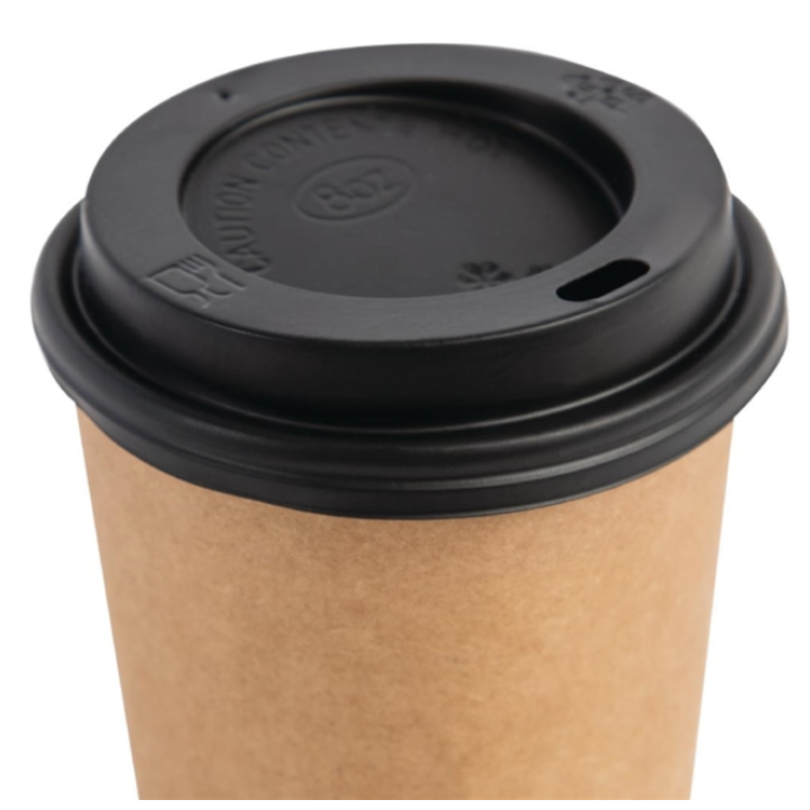 black lid for Fiesta 225ml coffee cups (50 pieces)