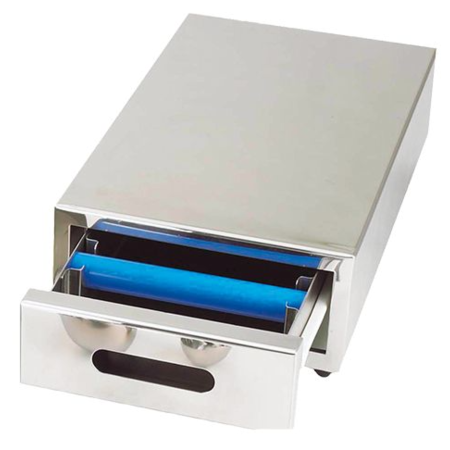 Knock drawer coffee stainless steel with removable drawer