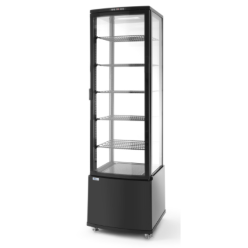  Hendi Koelvitrine Zwart | 270 L | 5 schappen | 556x526x(h)1913 