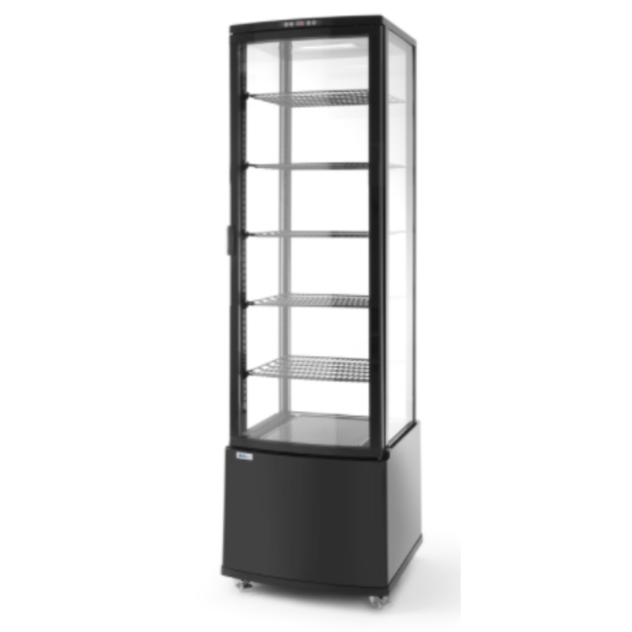 Refrigerated display case Black | 270 L | 5 shelves | 556x526x (h) 1913