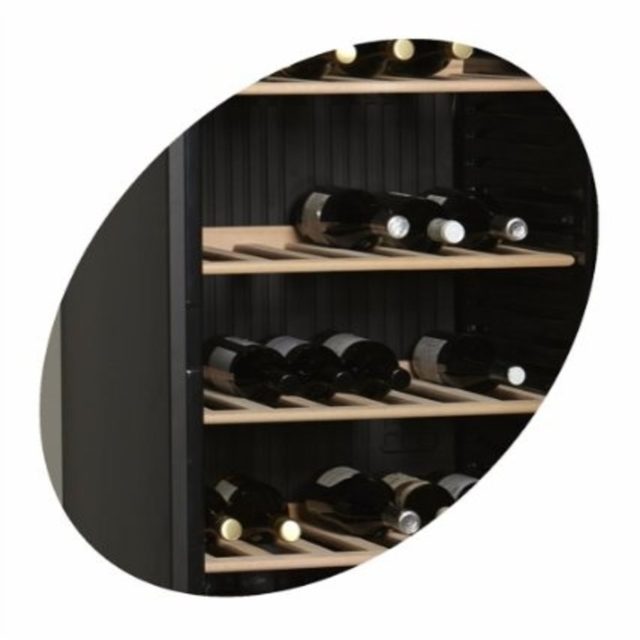 Wine fridge Black | 118 pieces | 1 temperature zone