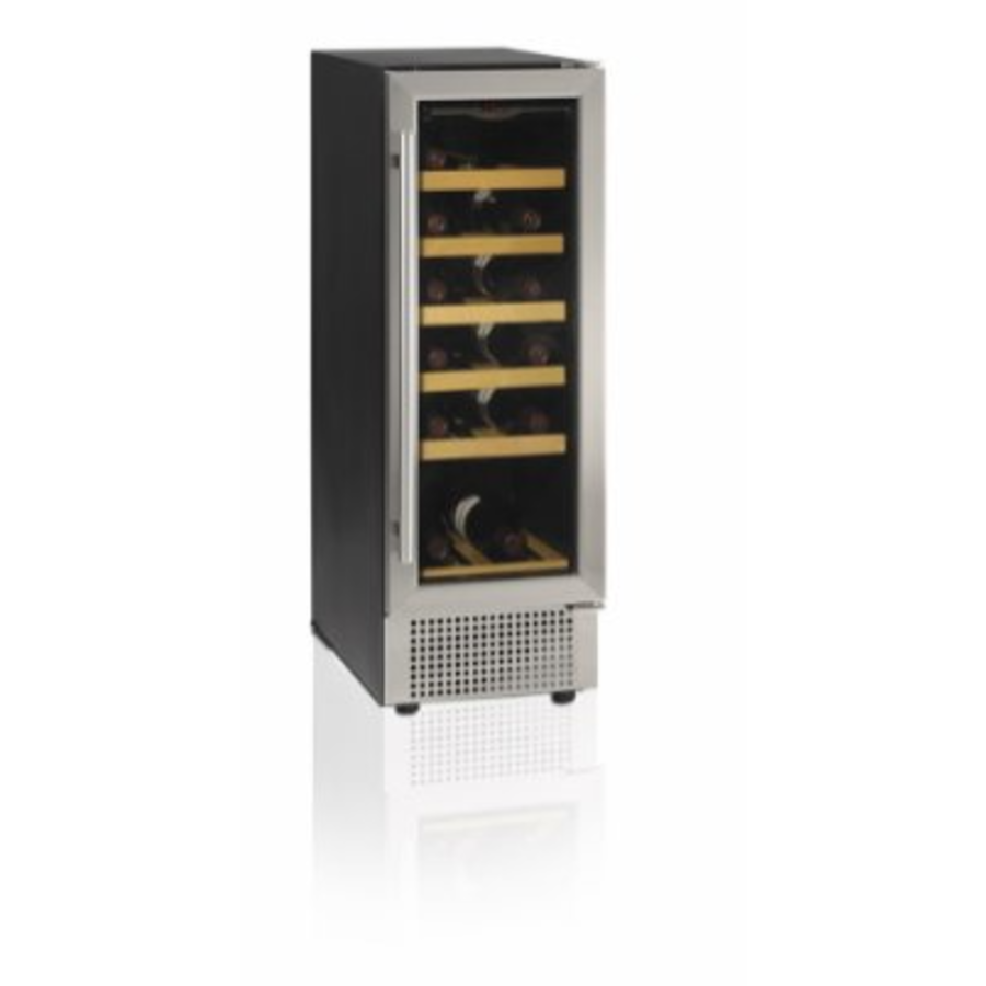 Wine fridge 18 pcs | Glass door | 1 temperature zone