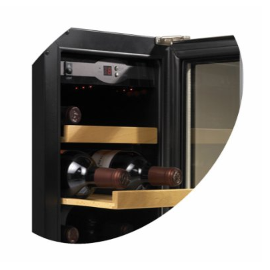 Seau à vin 18 pièces | Porte vitrée | 1 zone de température