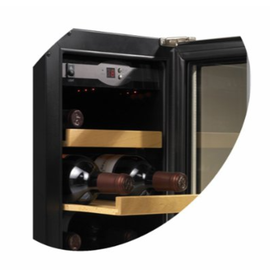 Wine fridge 18 pcs | Glass door | 1 temperature zone