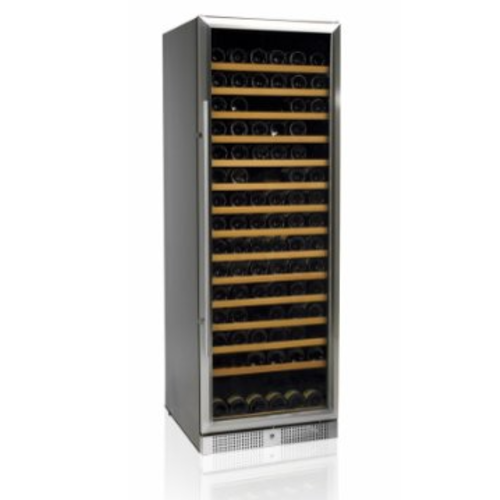  HorecaTraders Weinkühler 168-teilig | Glastür | 1 Temperaturzone | TFW375S 