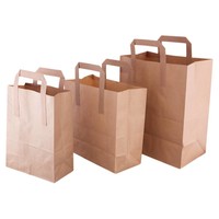 Sacs en papier brun jetables