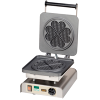 Professional waffle iron heart