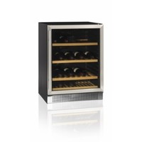 Black Wine Cooler | Stainless steel door | 45 Bottles