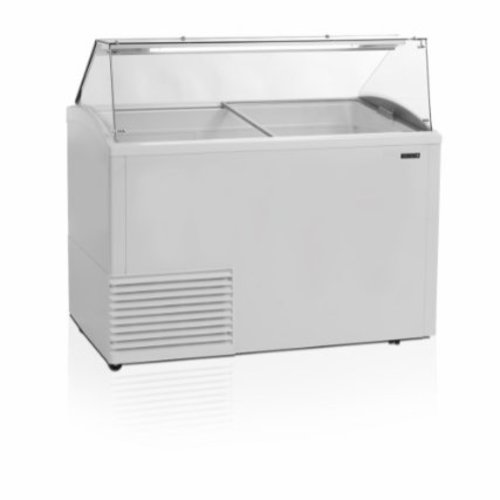  HorecaTraders Ice cream freezer with LED lighting | Glass display 