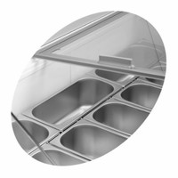 Ice cream freezer with LED lighting | Glass display