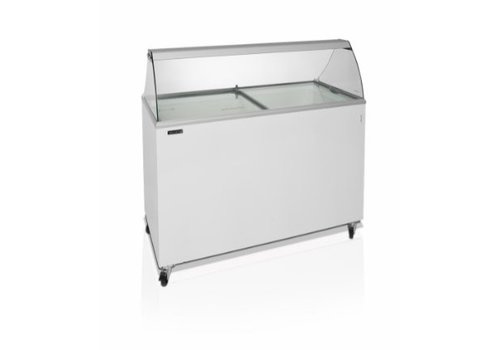  HorecaTraders Ice cream scoop freezer with 10 ice cream bins 