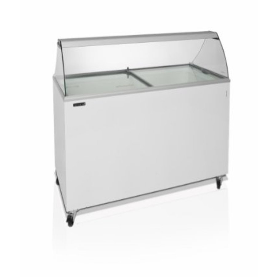 Scoop ice cream freezer with 10 ice trays