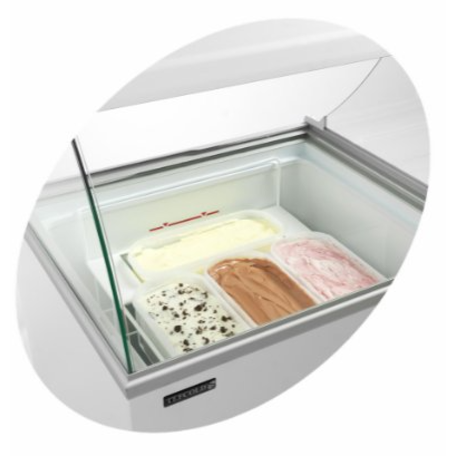 Congélateur blanc pour glaces