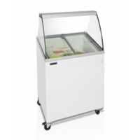 Congélateur compact blanc pour glaces