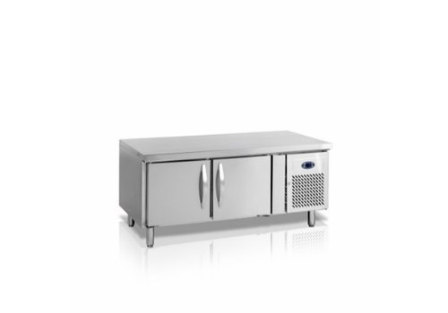  HorecaTraders Kühlwerkbank mit 2 Türen | 1360x700x680 mm 