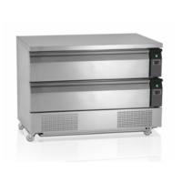 Refrigerated Workbench with 2 drawers | 123x70x (h) 86.5 cm