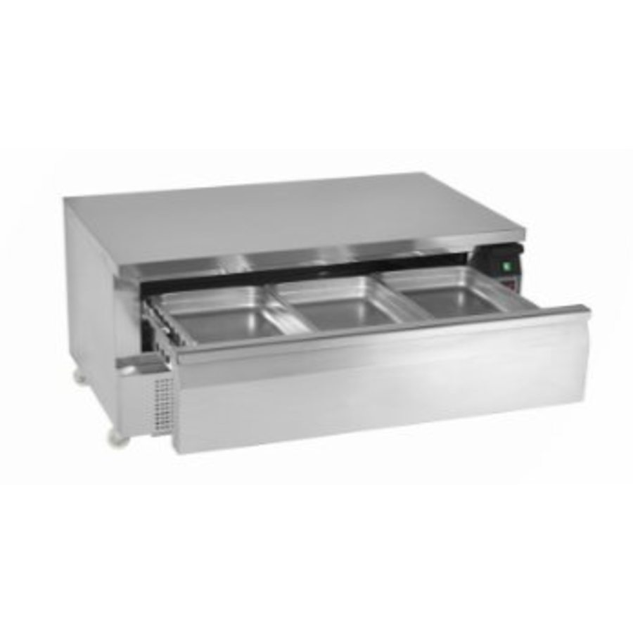 Refrigerated Workbench with 2 drawers | 123x70x (h) 86.5 cm