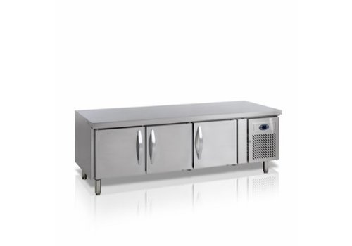  HorecaTraders Kühlwerkbank mit 3 Türen | 1795 x 700 x 680 mm 