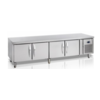 HorecaTraders Kühlwerkbank mit 4 Türen | 2230 x 700 x 680 mm