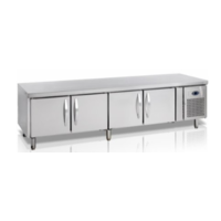 Refrigerated Workbench with 4 doors | 2230 x 700 x 680 mm