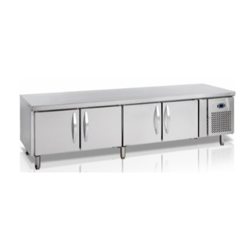  HorecaTraders Refrigerated Workbench with 4 doors | 2230 x 700 x 680mm 