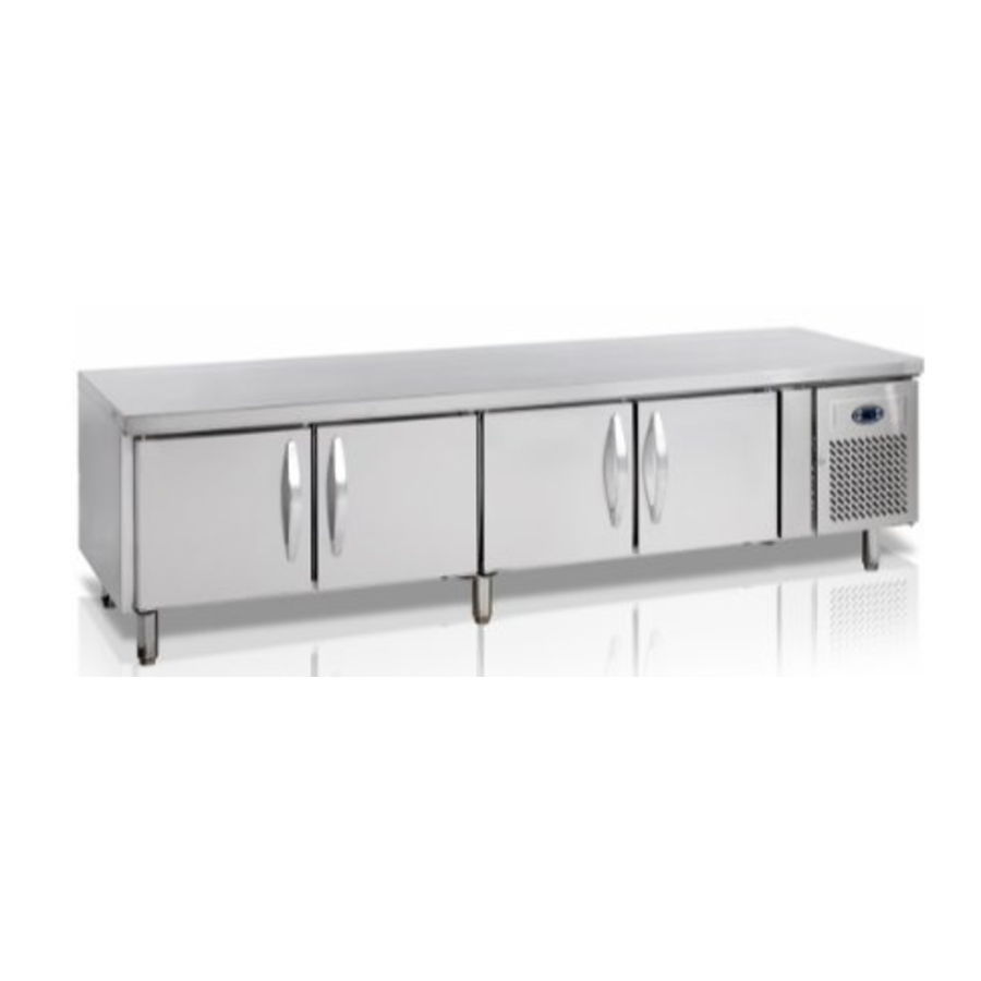 Refrigerated Workbench with 4 doors | 2230 x 700 x 680mm