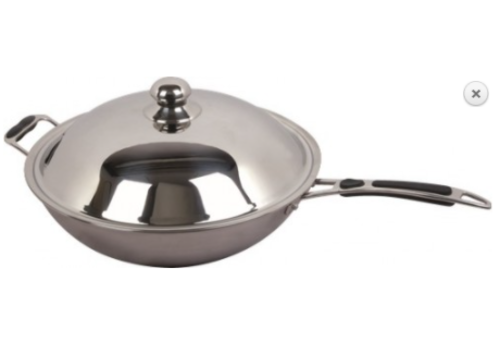  Combisteel Wok à induction avec couvercle 