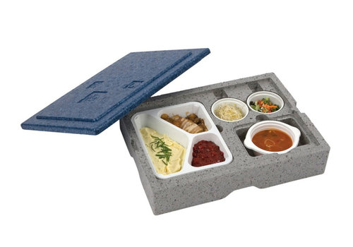  HorecaTraders Meal warming box | 4 compartments 