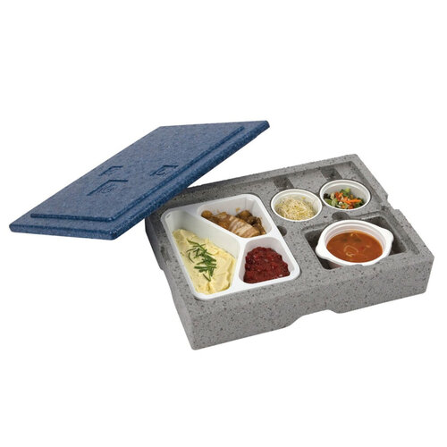  HorecaTraders Meal warming box | 4 compartments 