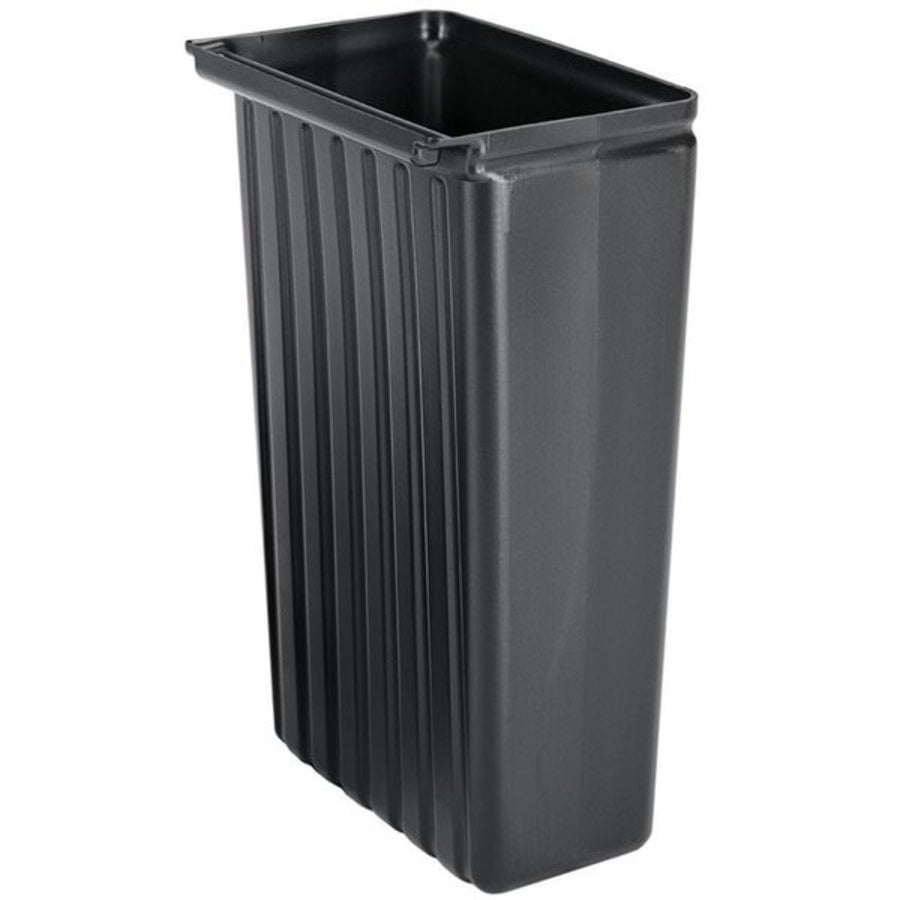 Black waste bin for serving trolley | 30 L.