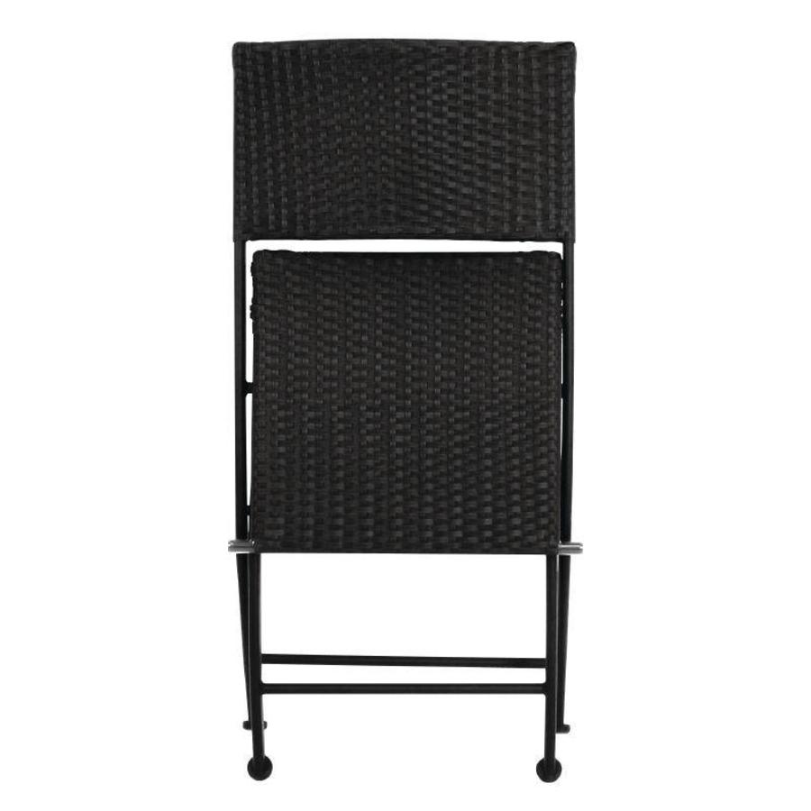 Terrassenstuhl Rattan klappbar | 2 Stück
