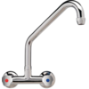 HorecaTraders High wall mixer wall model duobloc | High Performance | 200mm