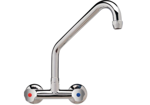  HorecaTraders High wall mixer wall mounted duobloc | High Performance | 200mm 