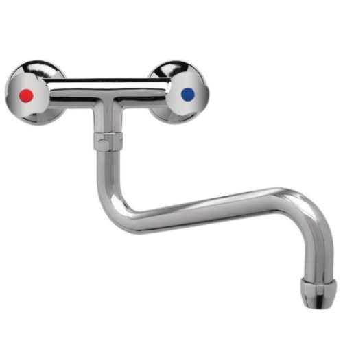  HorecaTraders Low wall mixer | High Performance | 200mm 