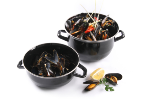  Hendi Enamelled mussel pan with lid | 5L 