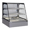 HorecaTraders Gas station Warming display case | Water drawer rear