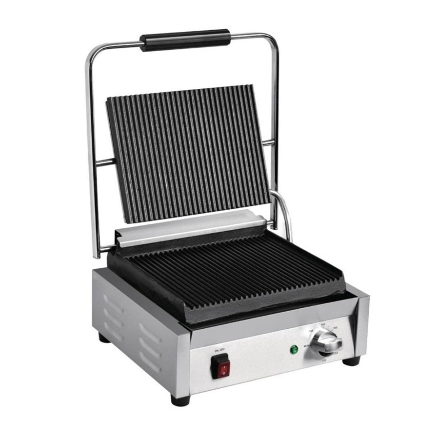 Buffalo large bistro contact grill ribbed | 2200W